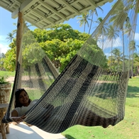 Hammock from Mexico in fine cotton net - Double hammock No. 6